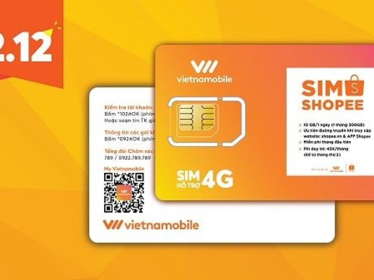 Mua Sim 4G Vietnamobile Tại Shopee Có Ngay 30GB Chỉ 25.000đ