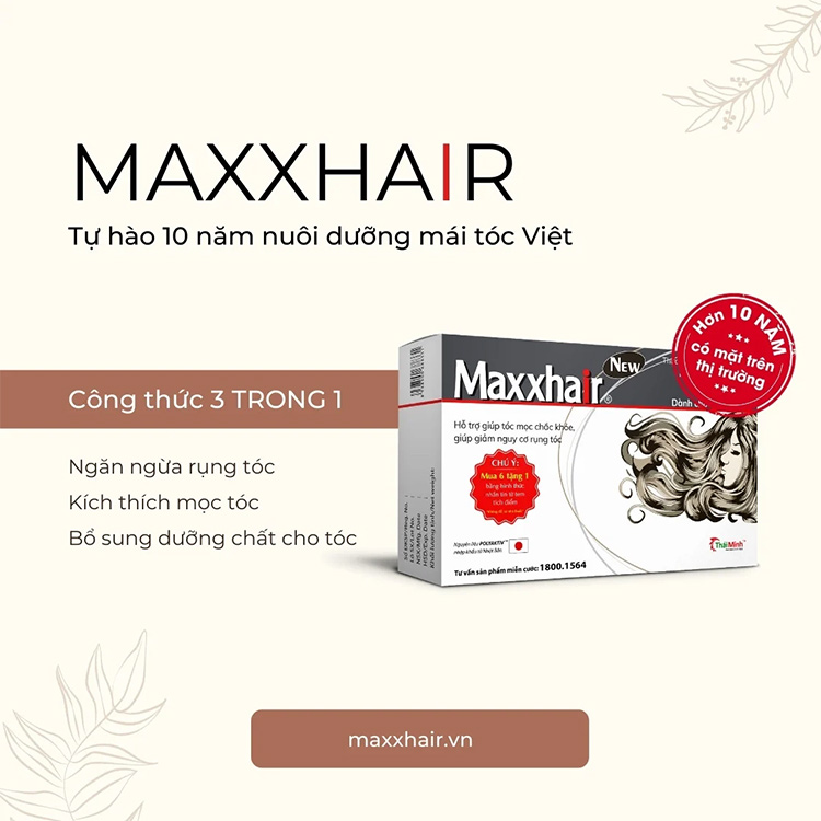 7 Uống Maxxhair kích thích mọc tóc, hỗ trợ tóc nhanh dài 1