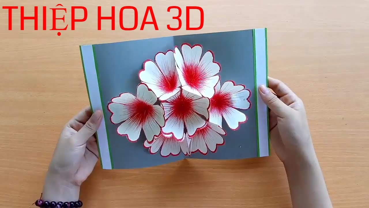 Cách Làm Hoa 3D Đơn Giản, Siêu Đẹp, Cách Làm Thiệp Nổi Hoa …