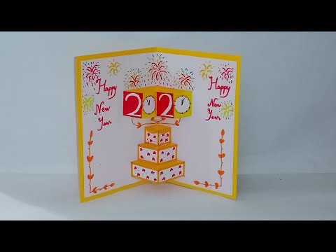 Thiệp 3D pop up - Hướng dẫn làm thiệp Chúc Mừng Năm Mới