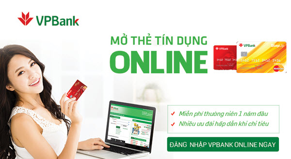 Đăng ký mở thẻ Visa VPBank online