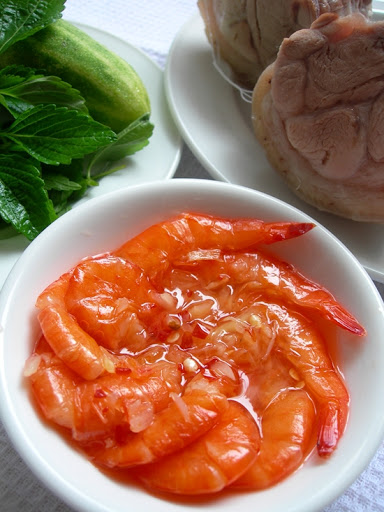 Cách làm tôm mắm chua Bình Định