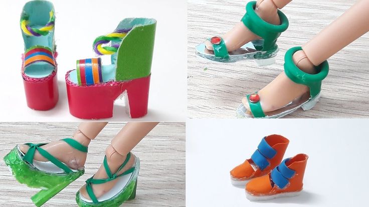 DIY Doll Shoes | Làm giày dép cho búp bê bằng bong bóng