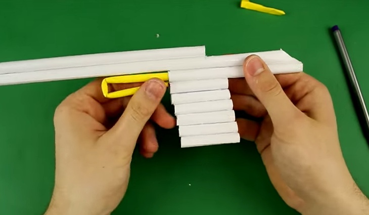 Cách làm nỏ đồ chơi bằng giấy - Hình 7