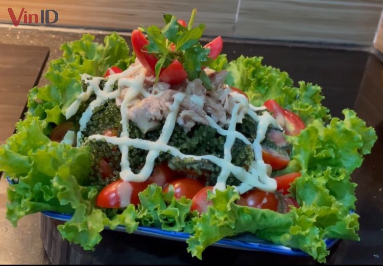 Món salad rong nho cá ngừ
