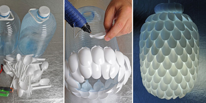 Cách dùng vỏ chai để tái chế chai nhựa thành đồ chơi lồng đèn cho bé