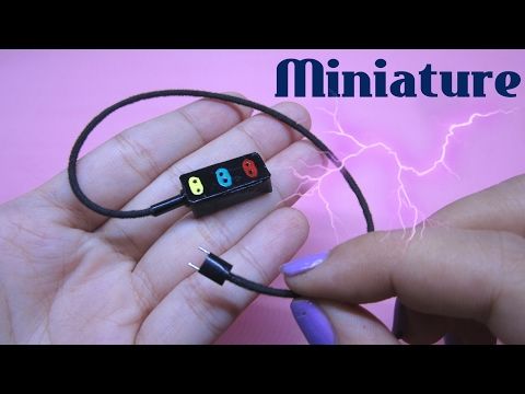 DIY Miniature Sockets / Cách làm ổ cắm điện thu nhỏ cho búp ...