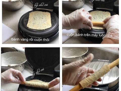 Bánh Kẹp Cuộn recipe step 4 photo